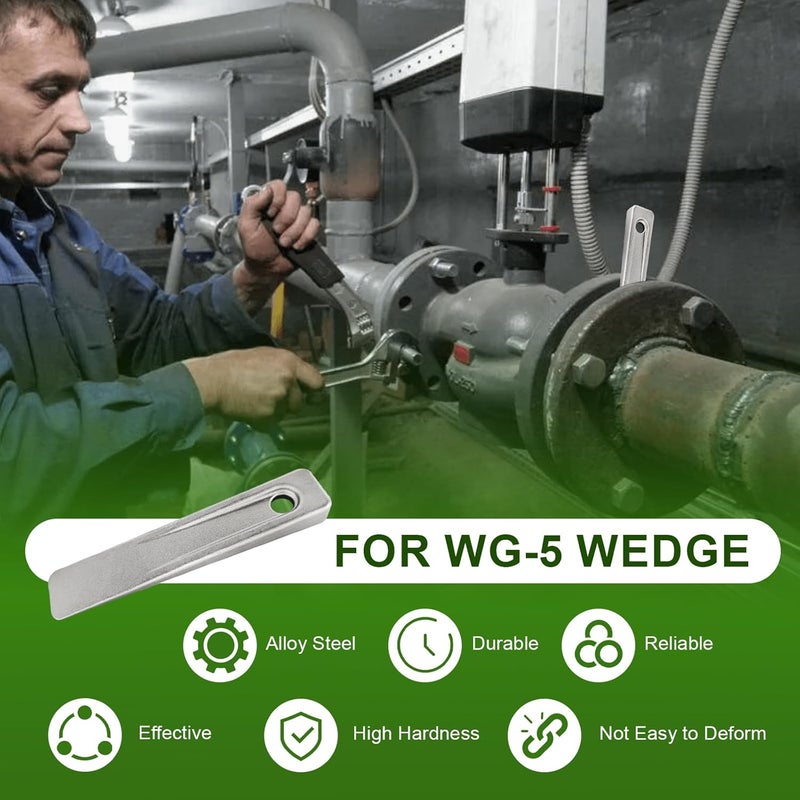 HEBRAR WG-5 Welding Wedge Pipe Wedge, 5 inch Steel Wedges for Leveling, Spacing Wedges for Welding Pipe Spacer Wedge for Planers, Shapers, and Other Applications, Small Metal Wedges, Wedge Tool Anchors - Image 5